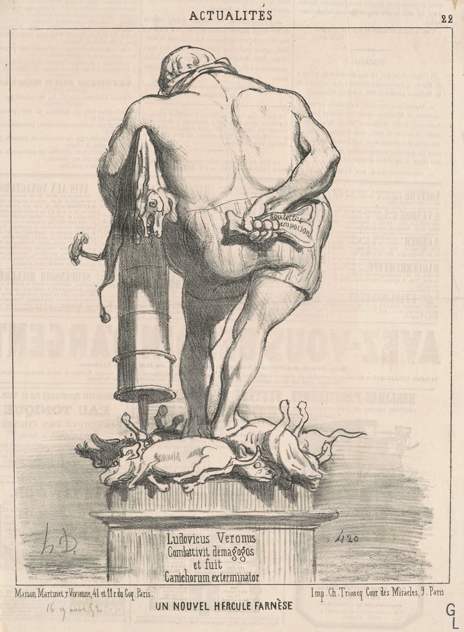 En ny Farnese Hercules av Honoré Daumier