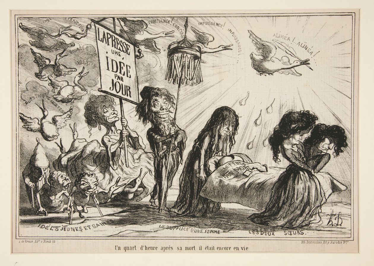 En fjerdedel av av Honoré Daumier