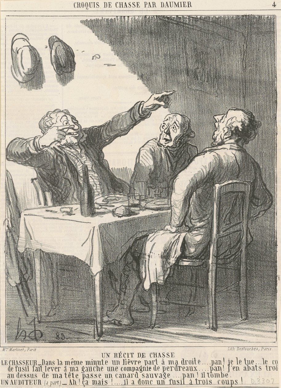 En jaktfortelling av Honoré Daumier