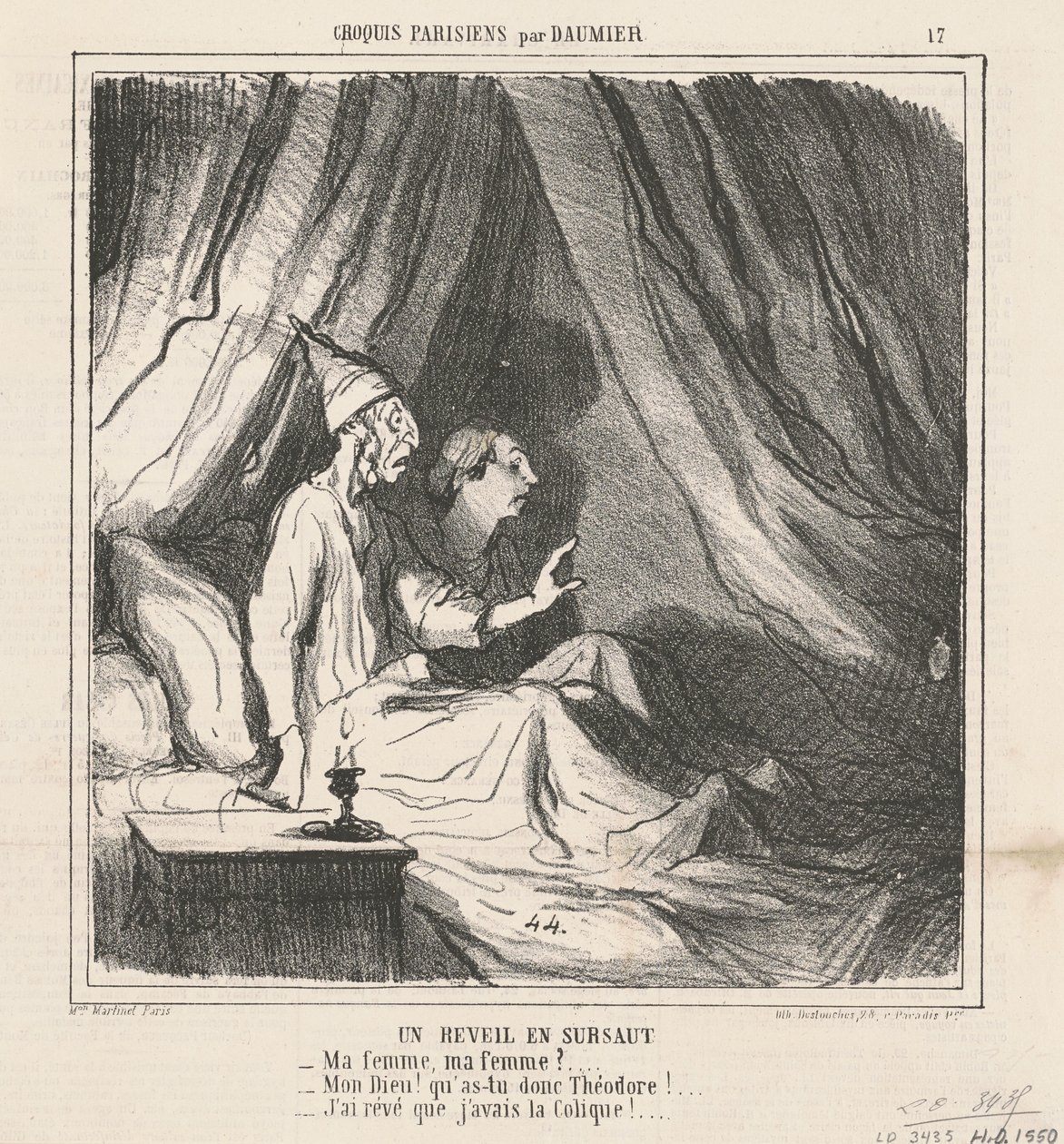 En plutselig oppvåkning av Honoré Daumier