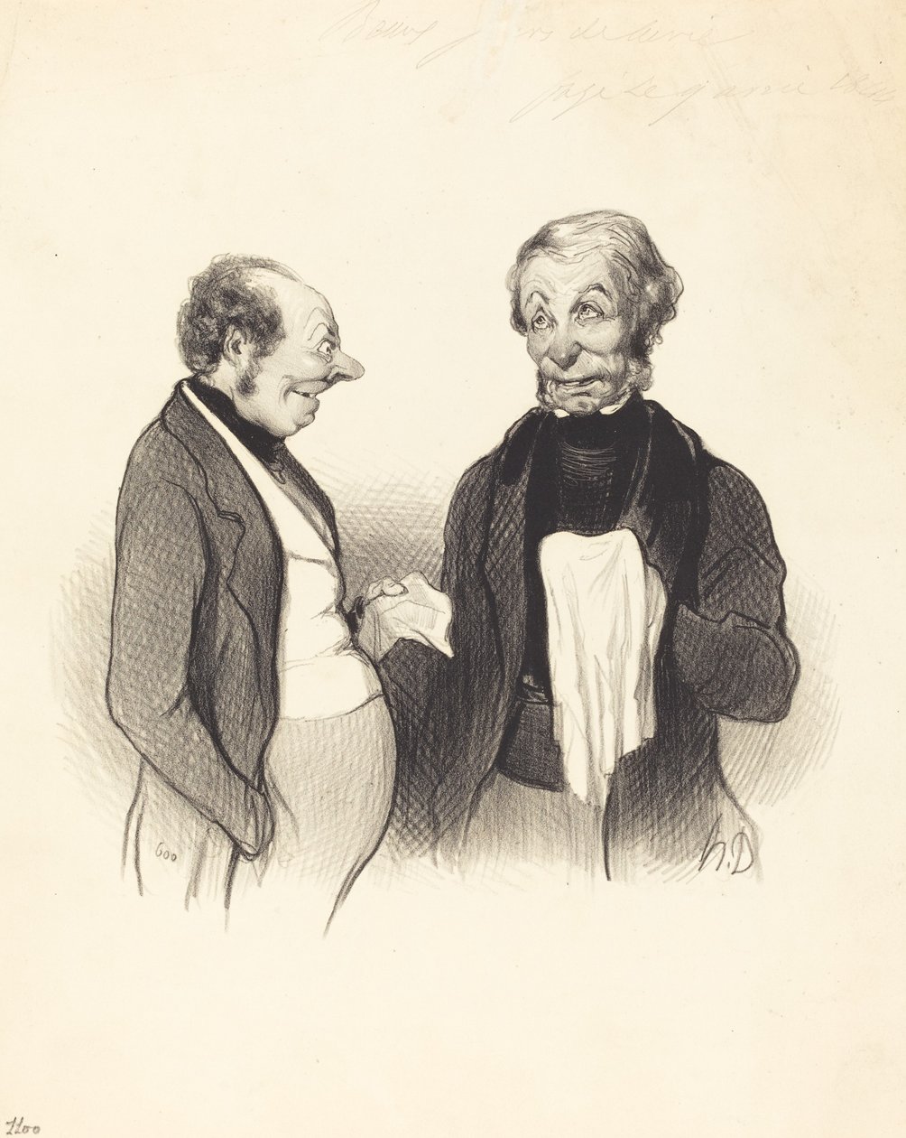 En glad nyhet av Honoré Daumier