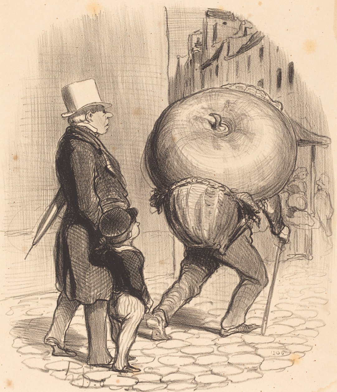 En leksjon i botanikk av Honoré Daumier