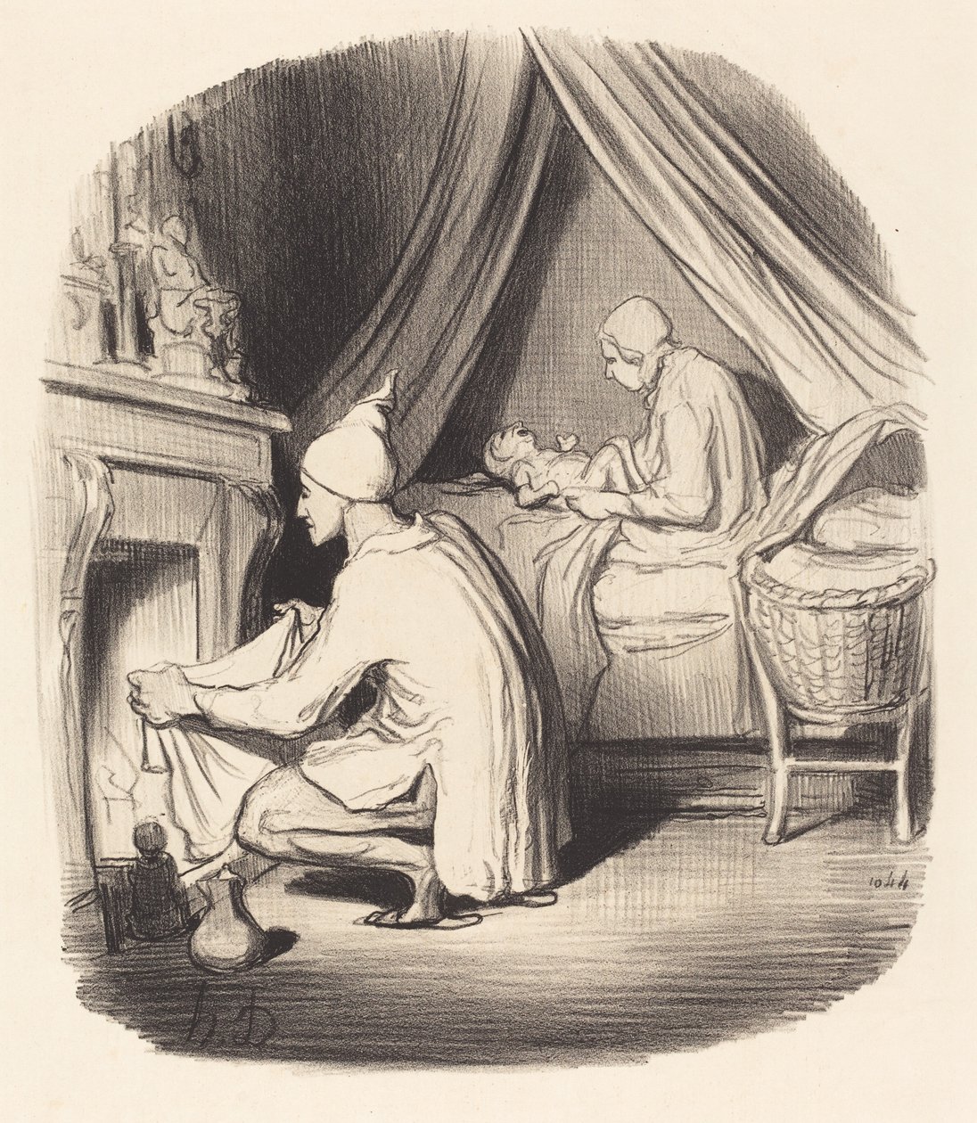 En urolig natt av Honoré Daumier
