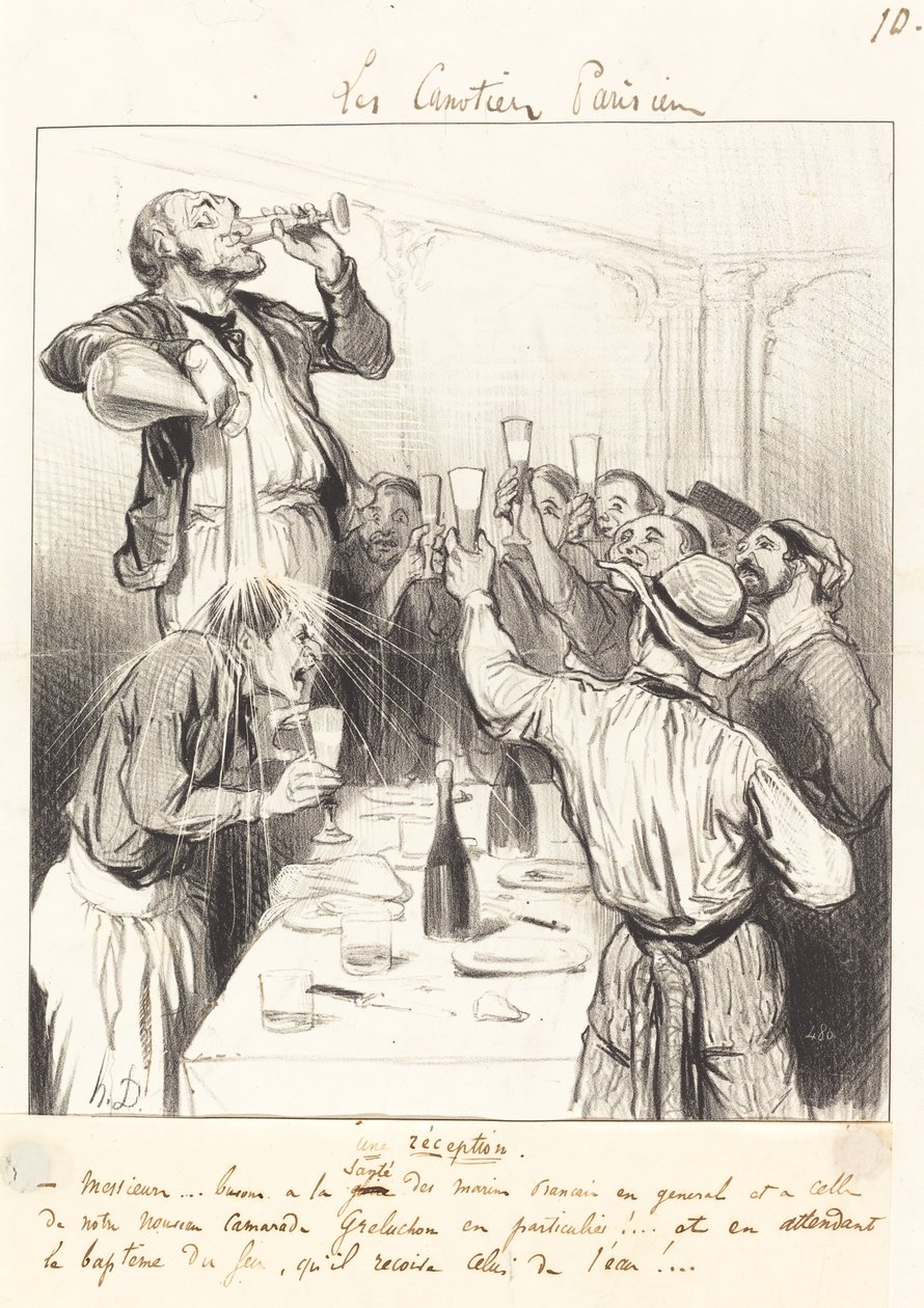 En mottakelse av Honoré Daumier