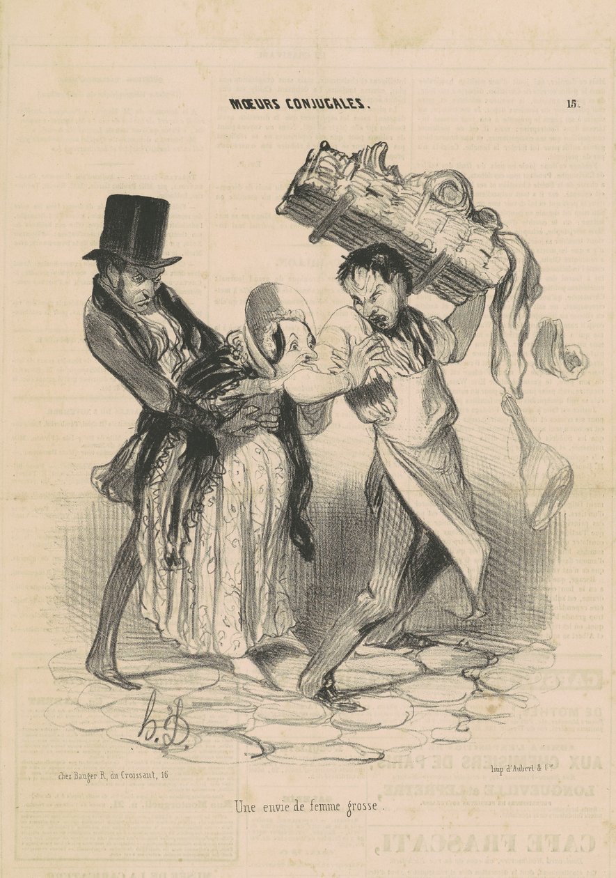 Et ønske om en feit kvinne av Honoré Daumier