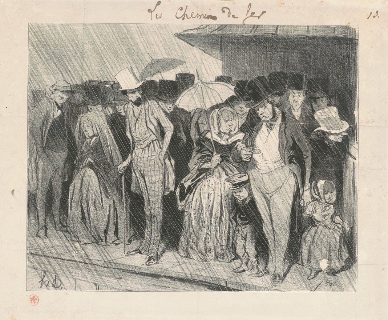 En uendelig for lang stasjon av Honoré Daumier
