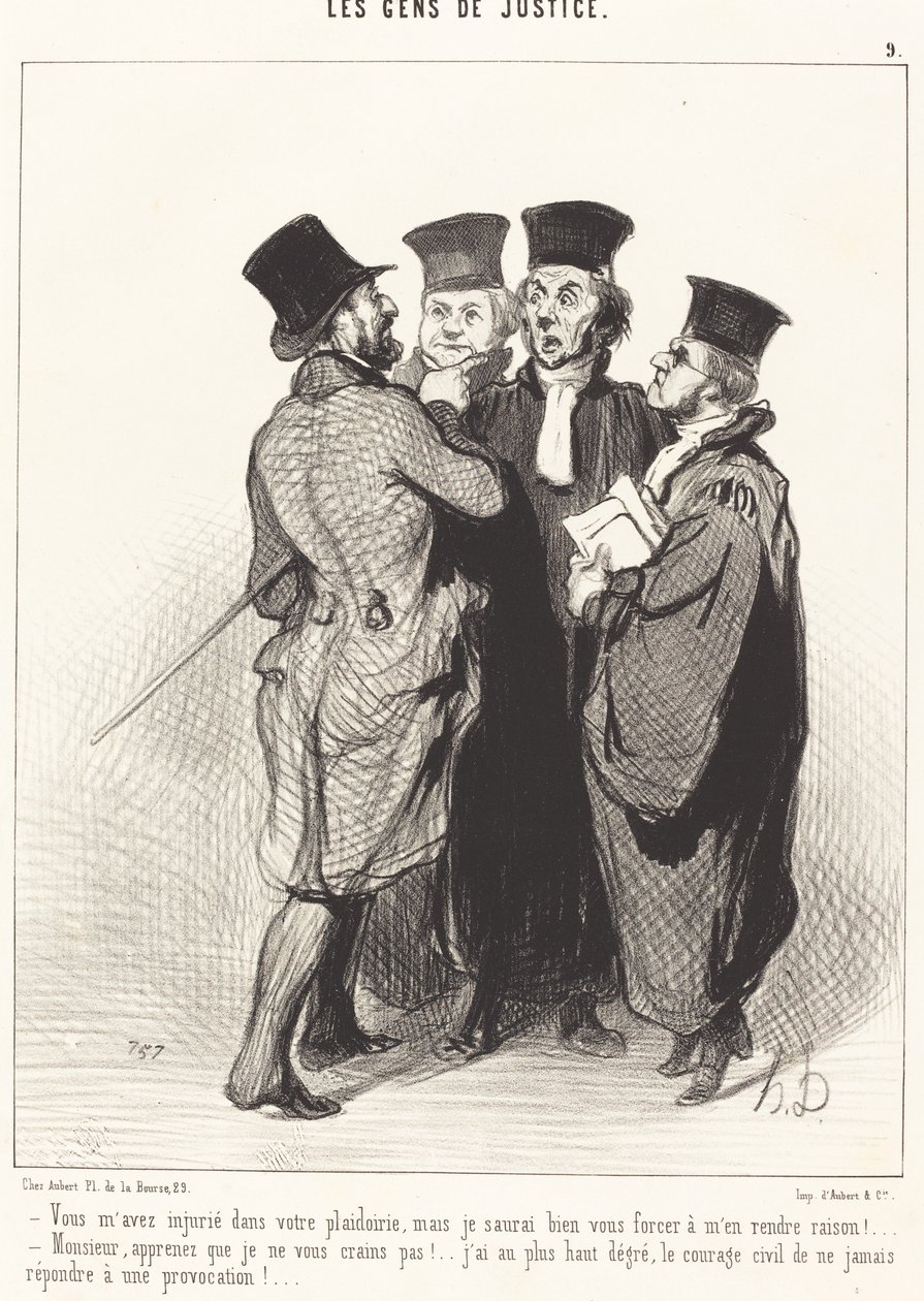 Du fornærmet meg i bønnene dine... av Honoré Daumier