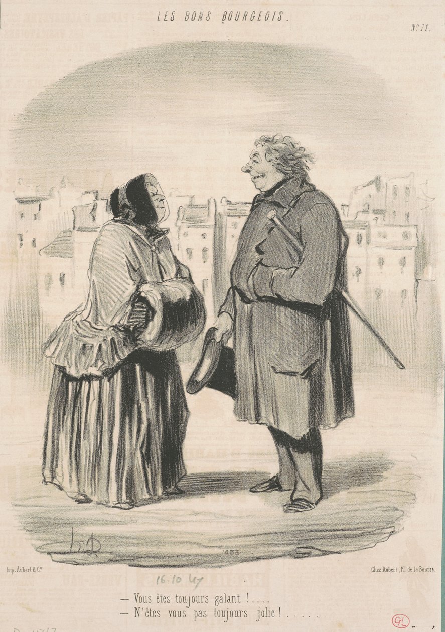 Du er alltid galant! ... av Honoré Daumier
