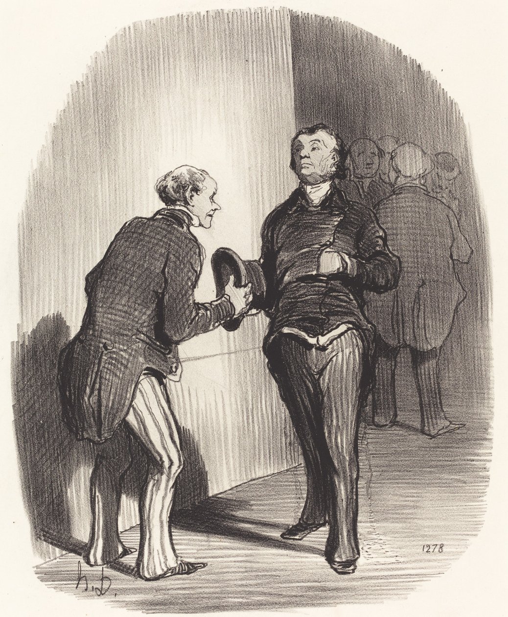 Utsikt over et ministerielt forkammer ... av Honoré Daumier