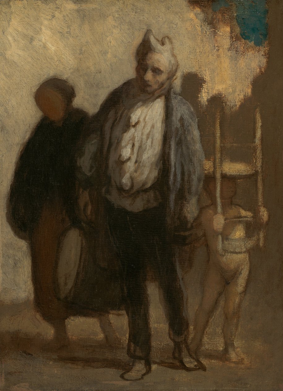 Vandrende akrobater av Honoré Daumier
