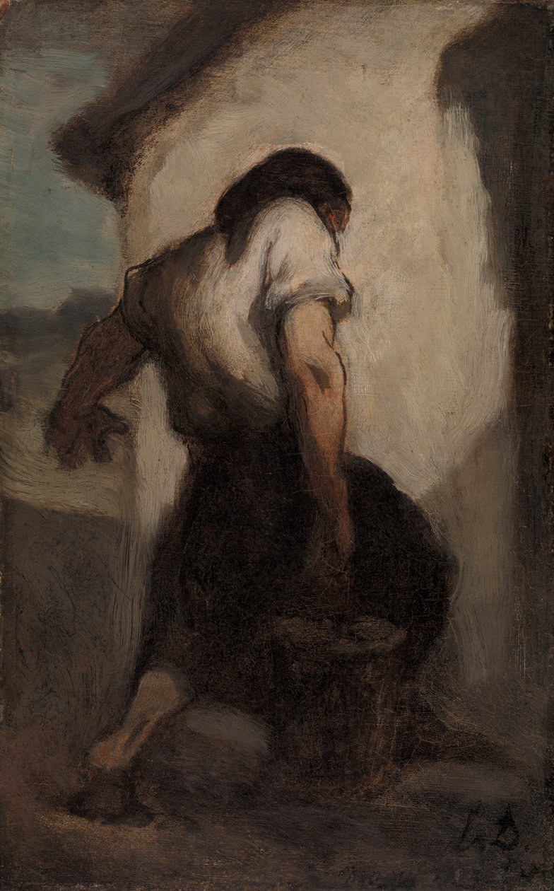 Vannbærer av Honoré Daumier