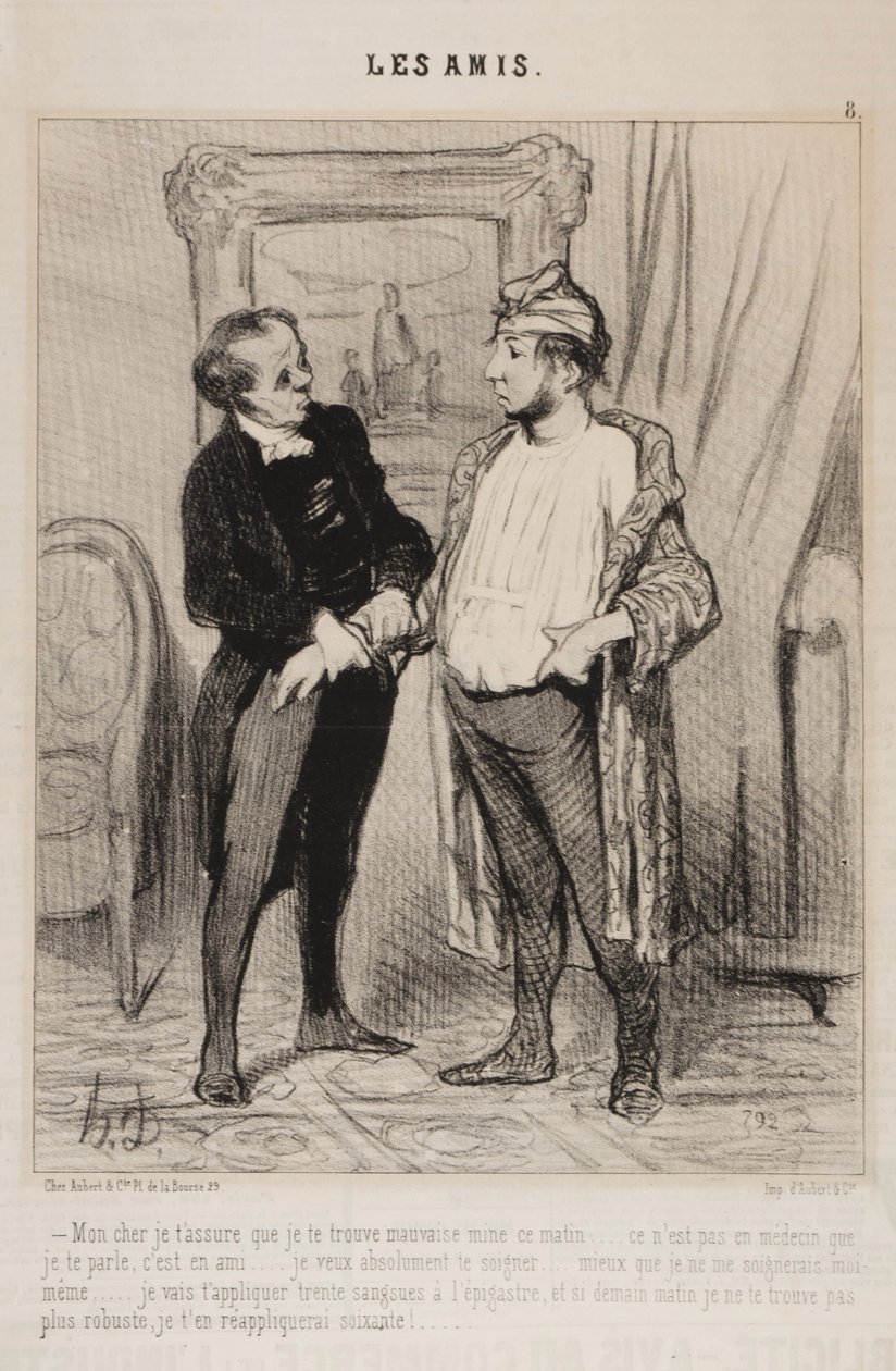 Min kjære, jeg forsikrer deg om at jeg synes du ser dårlig ut denne morgenen ... av Honoré Daumier