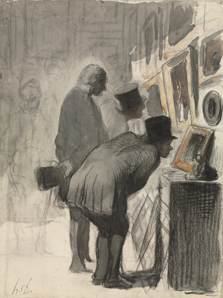 Kunstelskere, 1863-69 av Honoré Daumier