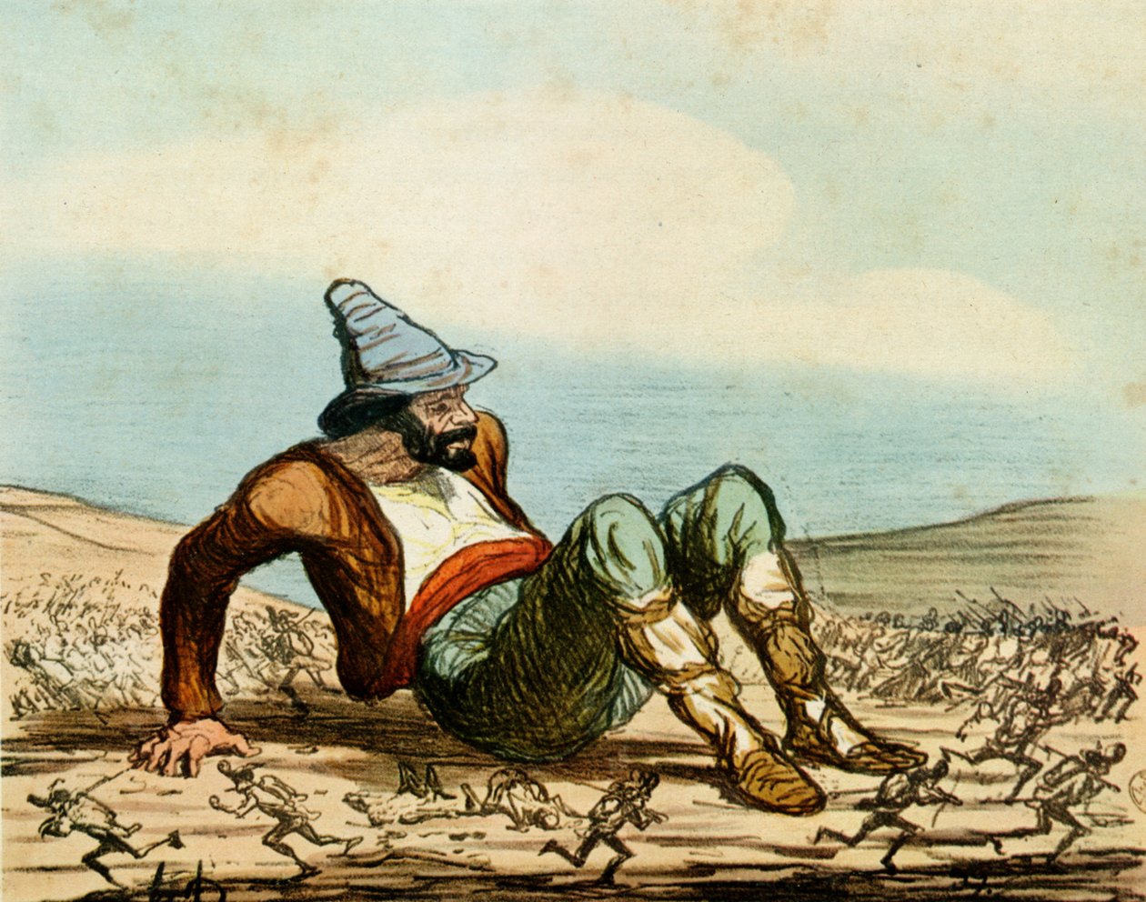 «The Awakening of Italy» av Honoré Daumier