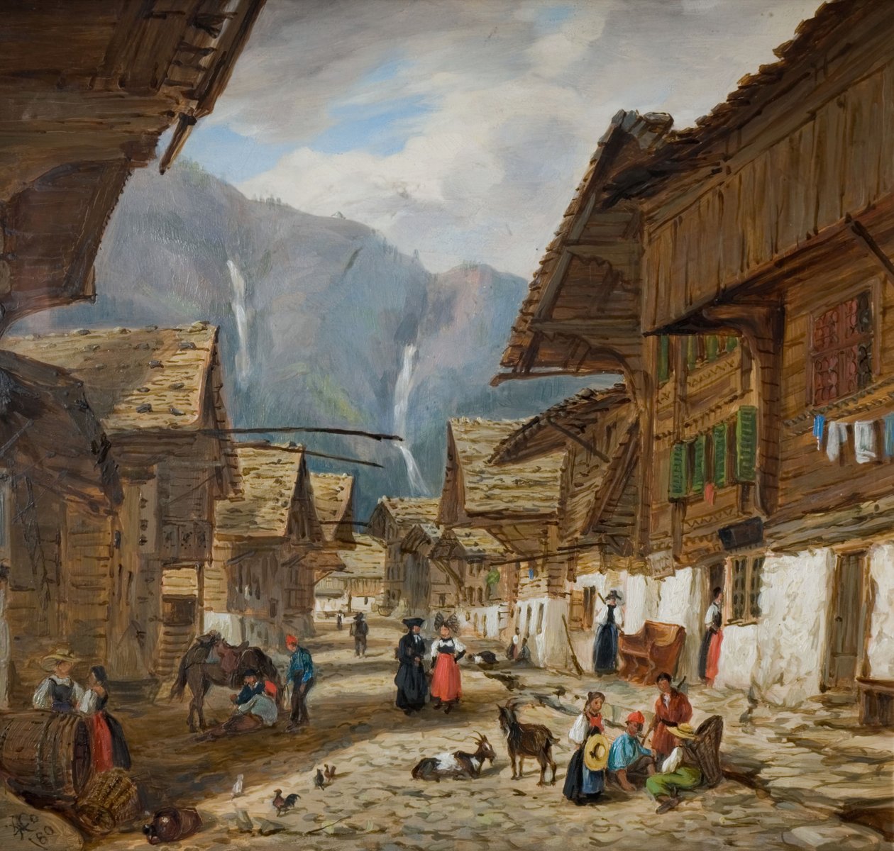 Andermatt, Sveits, 1880. av Hopkins Horsley Hobday Horsley