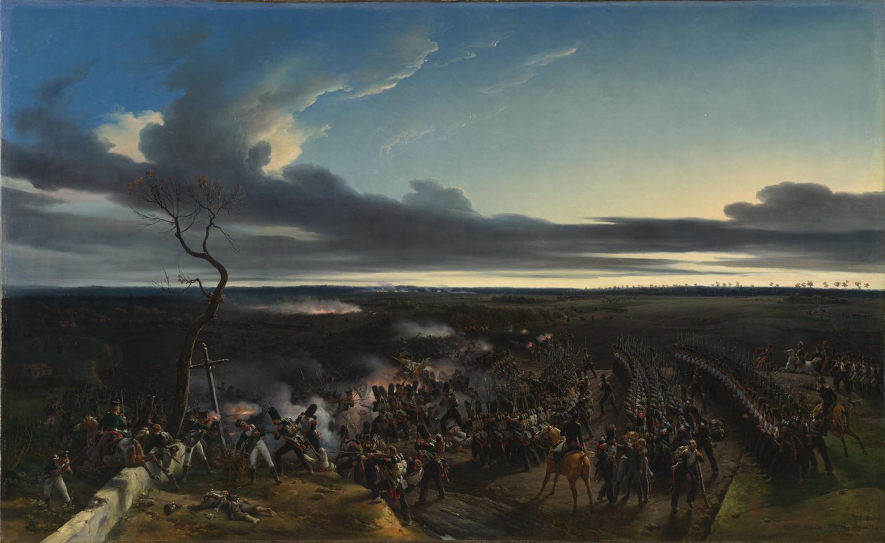 Slaget ved Monmirail i Frankrike, 11. februar 1814 av Emile Jean Horace Vernet