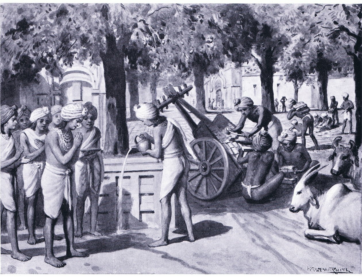 Anathpindakas store veldedighetshandling 483 f.Kr av Horace van Ruith