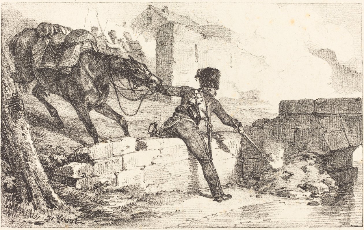 Artilleryman Lighting a Mine   1229958   no       norwegian Successfully Translated  Original: Fortress Monroe, Old Point Comfort, & Hygeia Hotel, Va. in 1861 & 1862 Translat: Fortress Monroe, Old Point Comfort, & Hygeia Hotel, Va. in 1861 & 1862 1337878 n av Emile Jean Horace Vernet