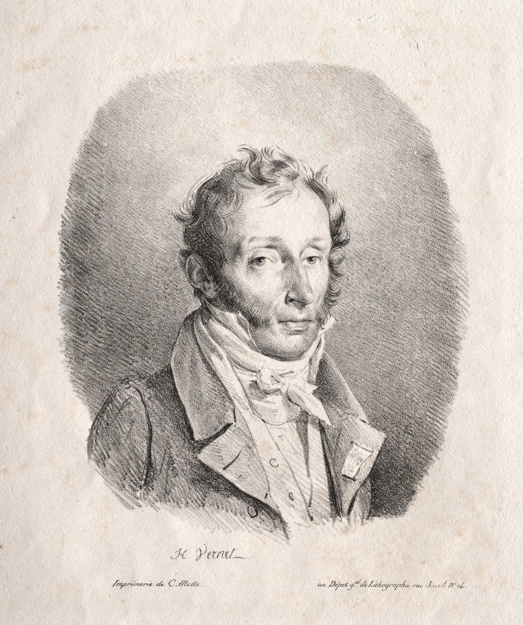 Carle Vernet av Emile Jean Horace Vernet
