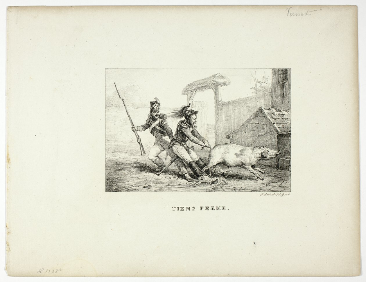 Hold fast av Emile Jean Horace Vernet