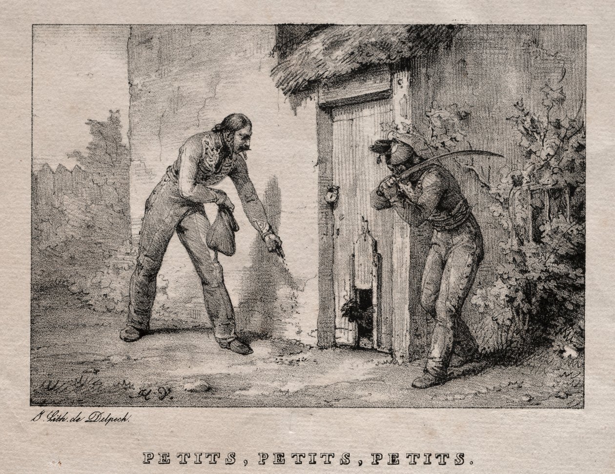 Marauders (Marauders. Small! Small! Small!) av Emile Jean Horace Vernet