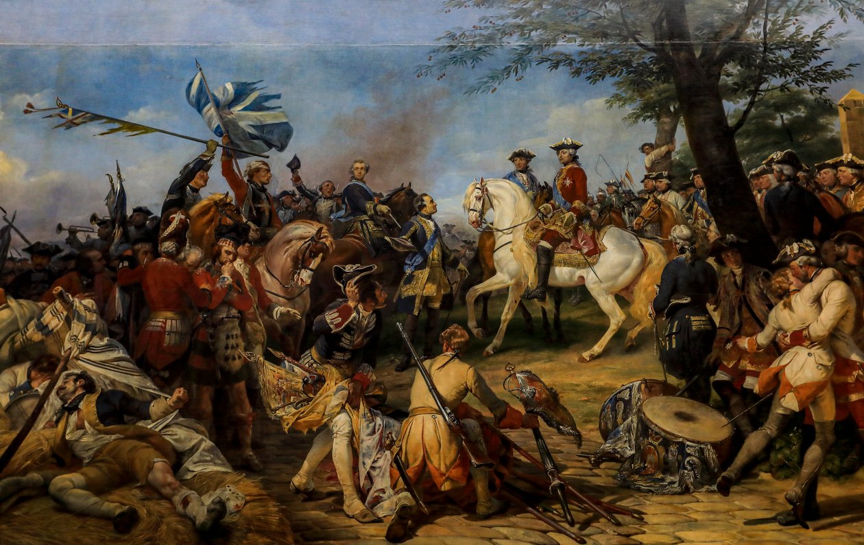 Slaget ved Fontenoy av Horace Vernet