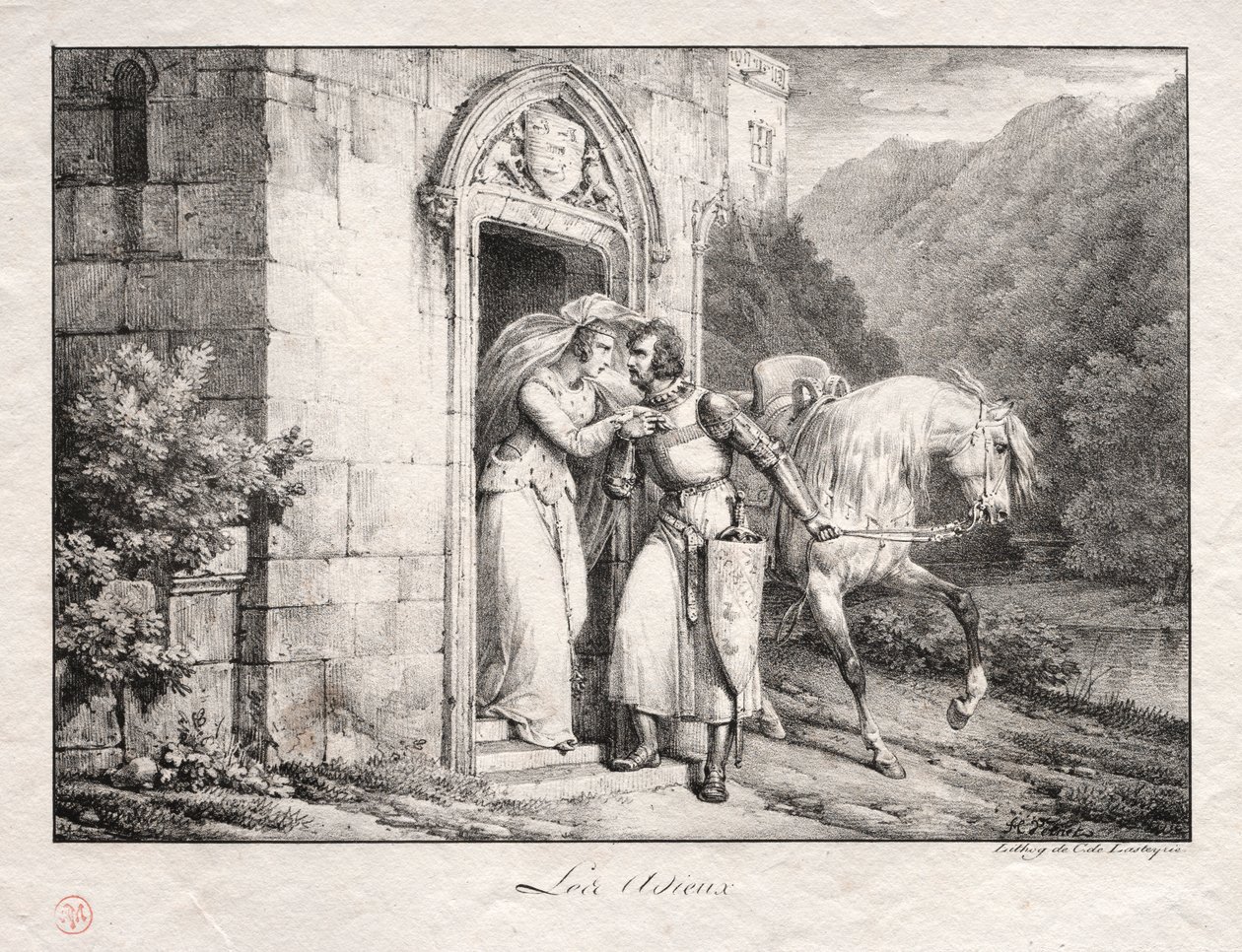 Avskjedene. av Emile Jean Horace Vernet