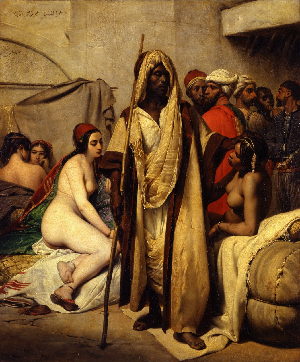 Slavemarkedet, 1836 av Emile Jean Horace Vernet