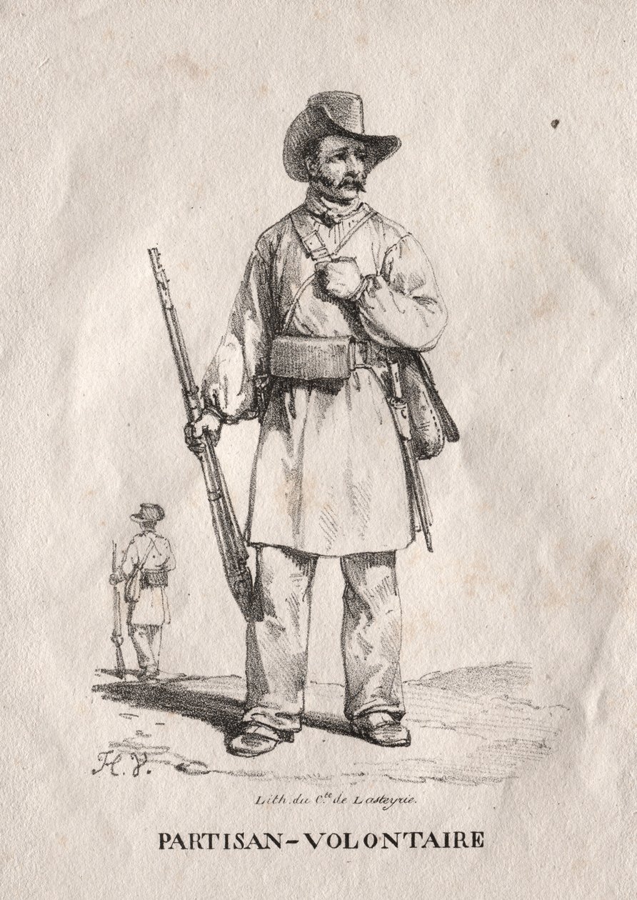 Frivillig partisan, 1822. av Emile Jean Horace Vernet