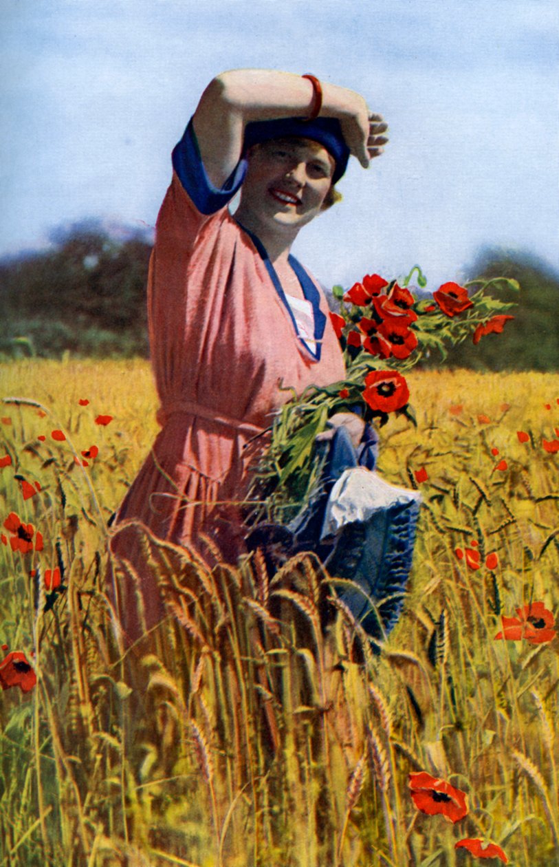 Den engelske rosen, c1922 av Horace Walter Nicholls