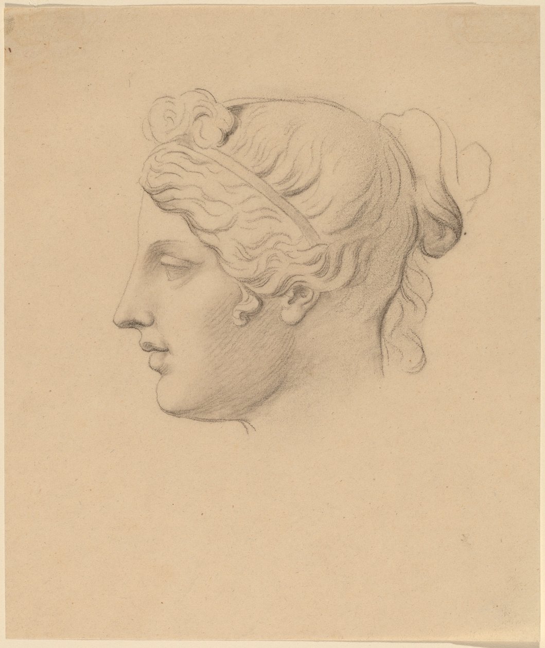 Klassisk hode i profil av Horatio Greenough