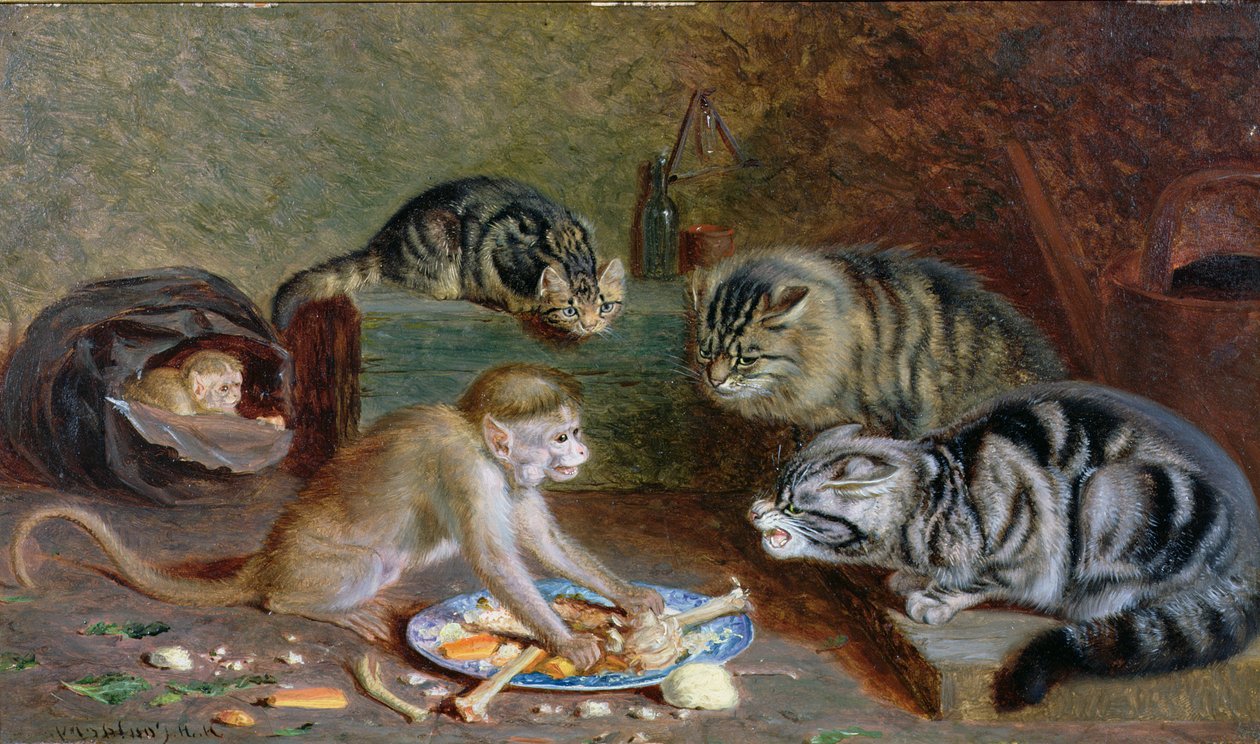 Monopol (olje på panel) av Horatio Henry Couldery