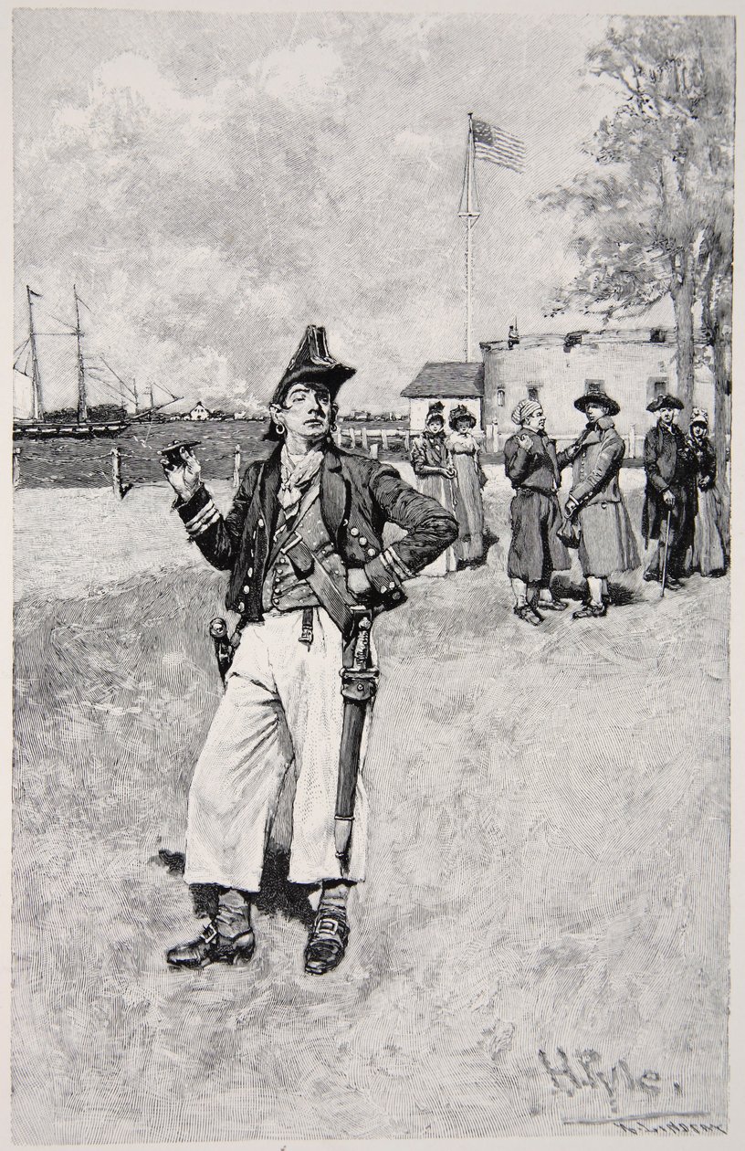 En privatist i land, utgitt i 1810 av Howard Pyle