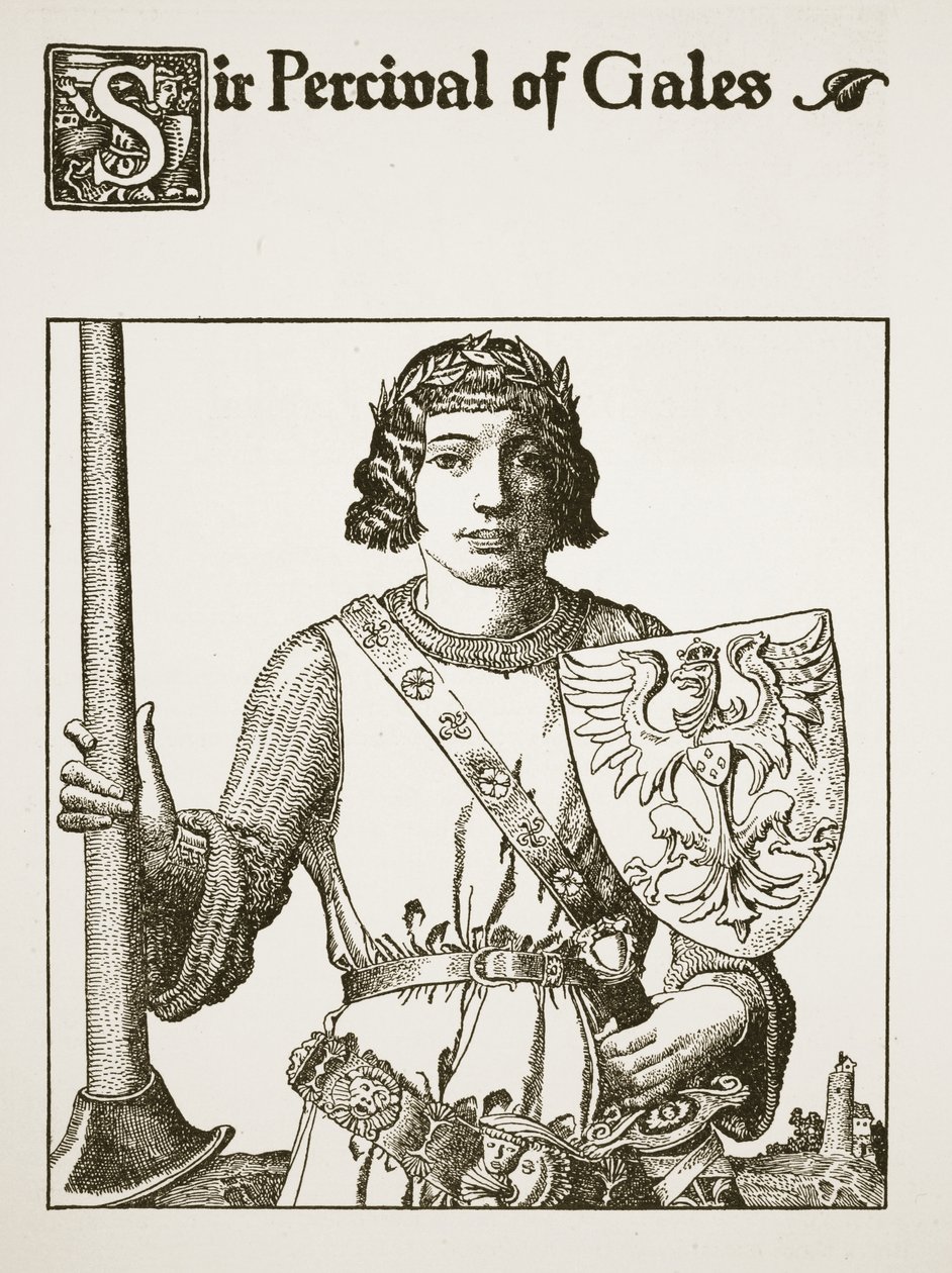Sir Percival of Gales, illustrasjon fra 