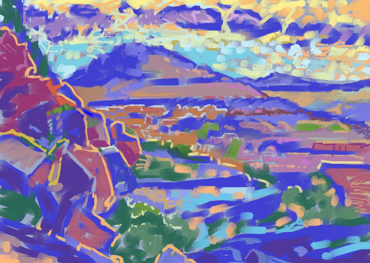 Land and Light, Sedona (datakunst) av Howard Ganz