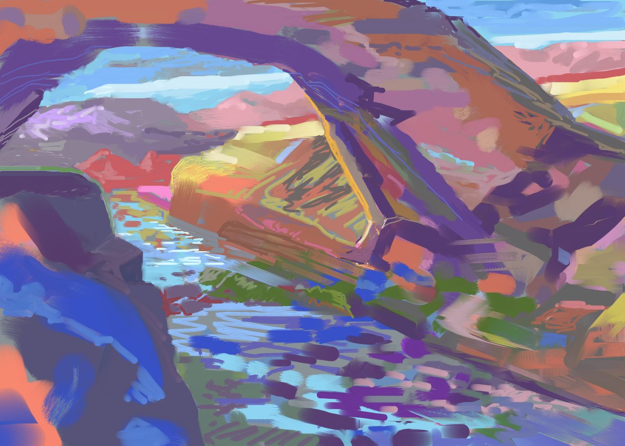 Stone Arch (datakunst) av Howard Ganz