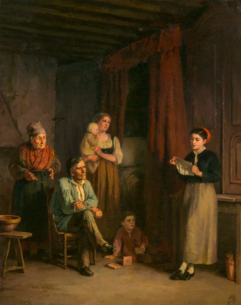 Emigrantens brev, 1868. av Howard Helmick
