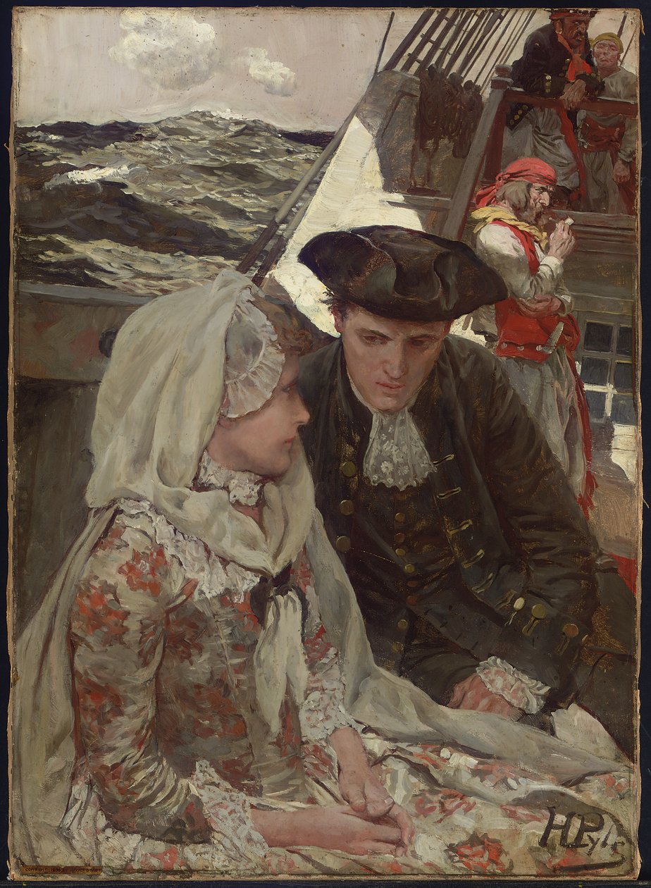 Trøstende ord (olje på lerret) av Howard Pyle