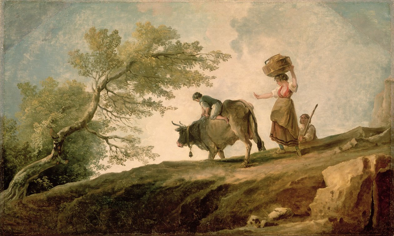 Beitemarken av Hubert Robert