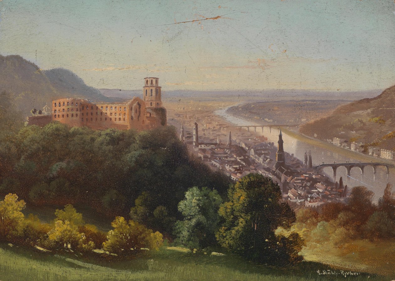 Utsikt over Heidelberg av Hubert Sattler