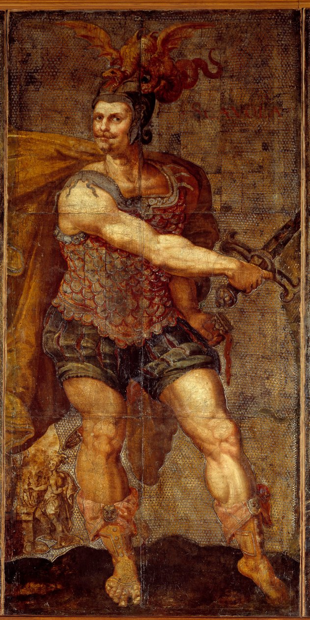 Tapestry of the Seven Leathers av Hubert (after) Goltzius