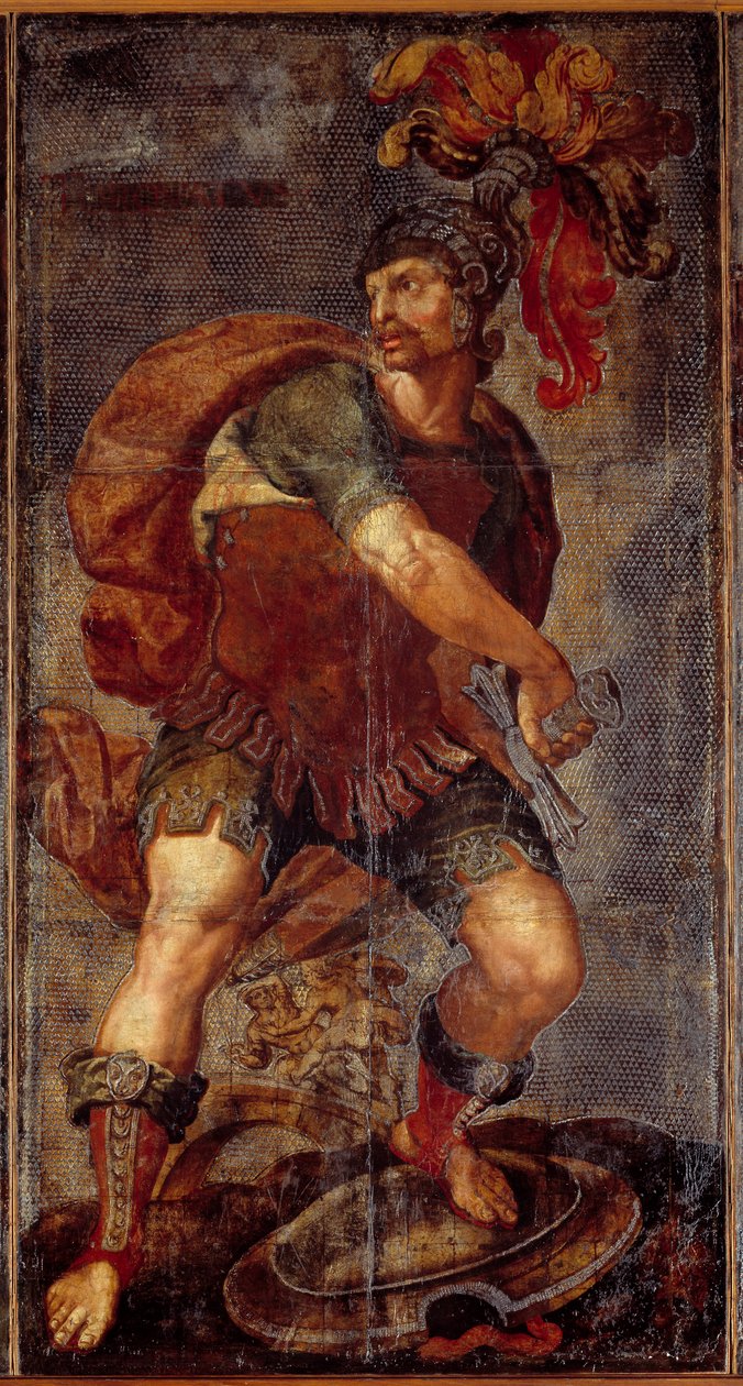 Tapestry of the Seven Leathers av Hubert (after) Goltzius