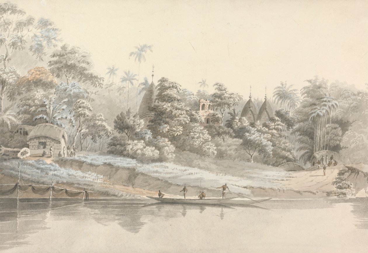 Landsbyen i Colna (India) av Hubert Cornish