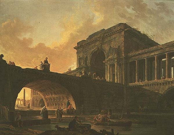 Arkitektonisk komposisjon av Hubert Robert