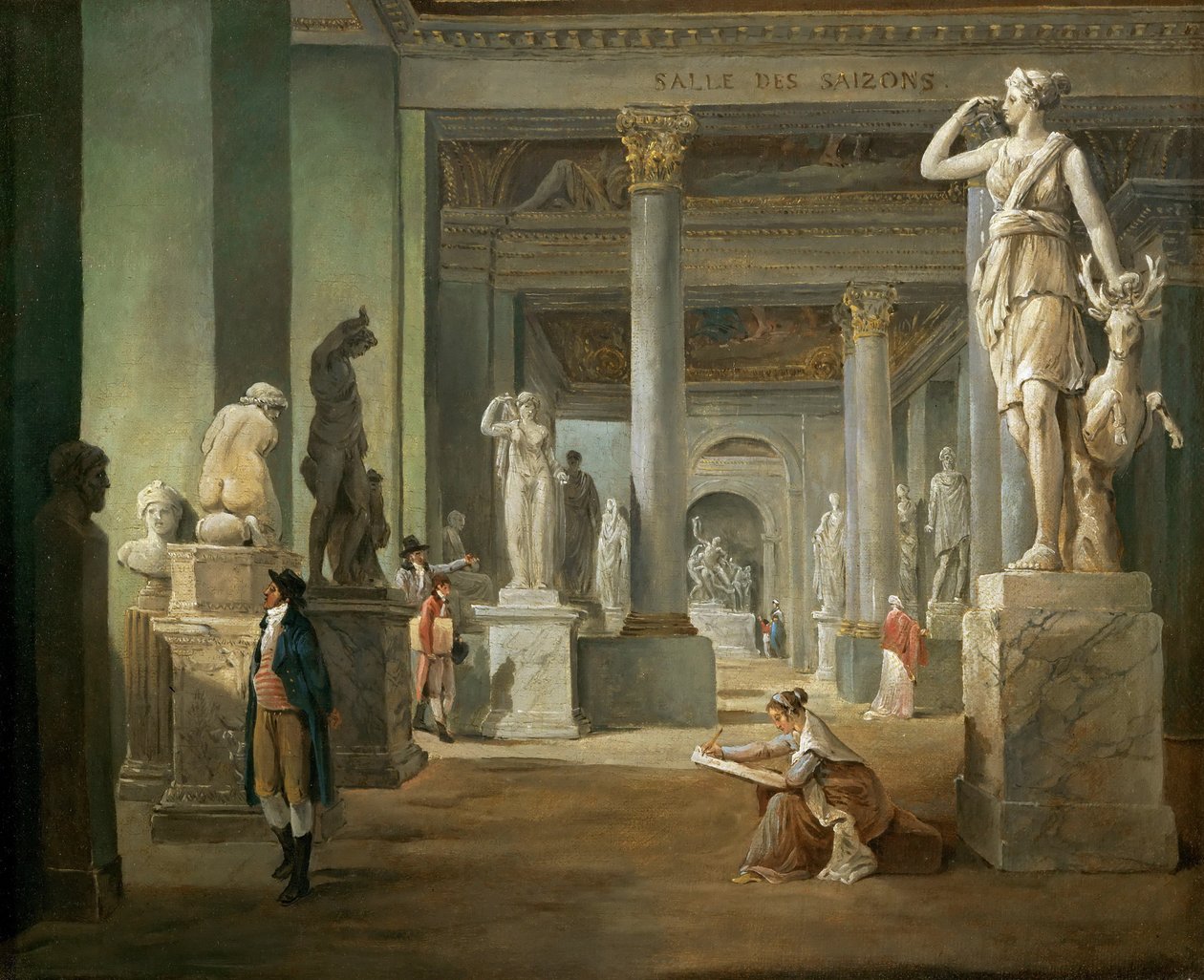 Salle des Saisons på Louvre av Hubert Robert