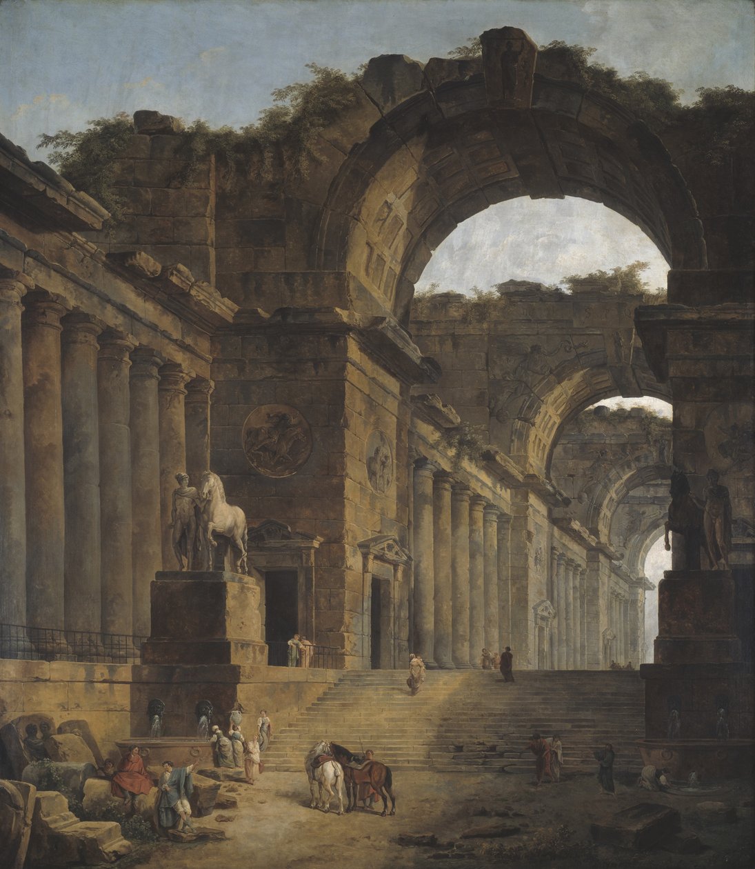 Fontenene, 1787-88 av Hubert Robert