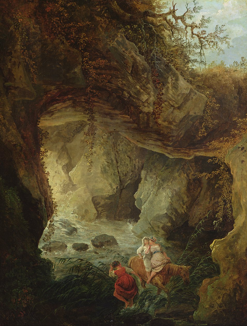Grotten, 1772 av Hubert Robert