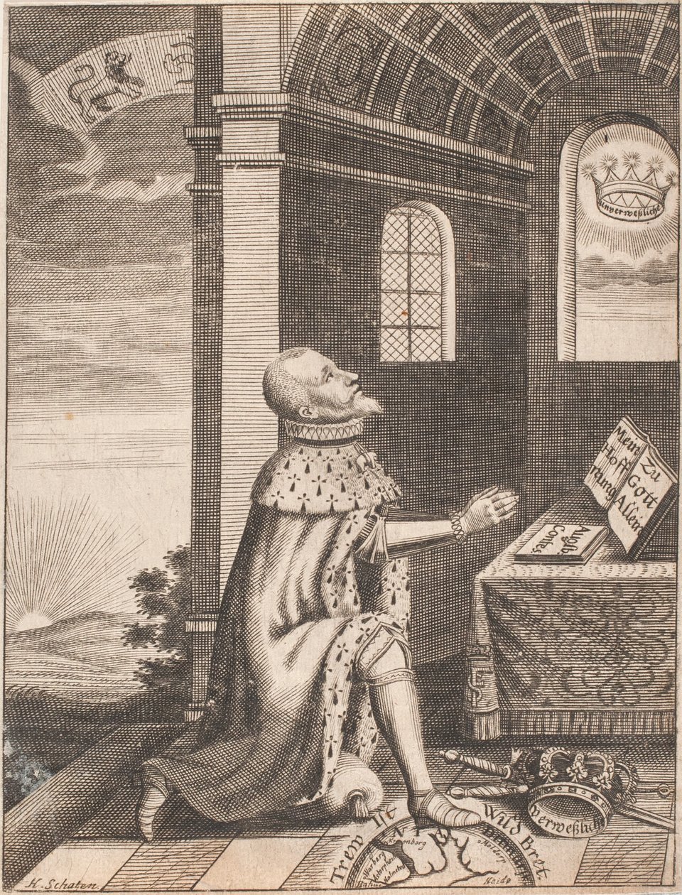 Kong Frederik II av Hubert Schaten