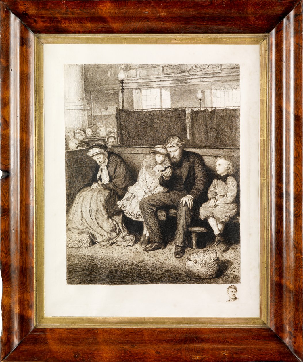 Phillip i kirken (radering) av Hubert von Herkomer