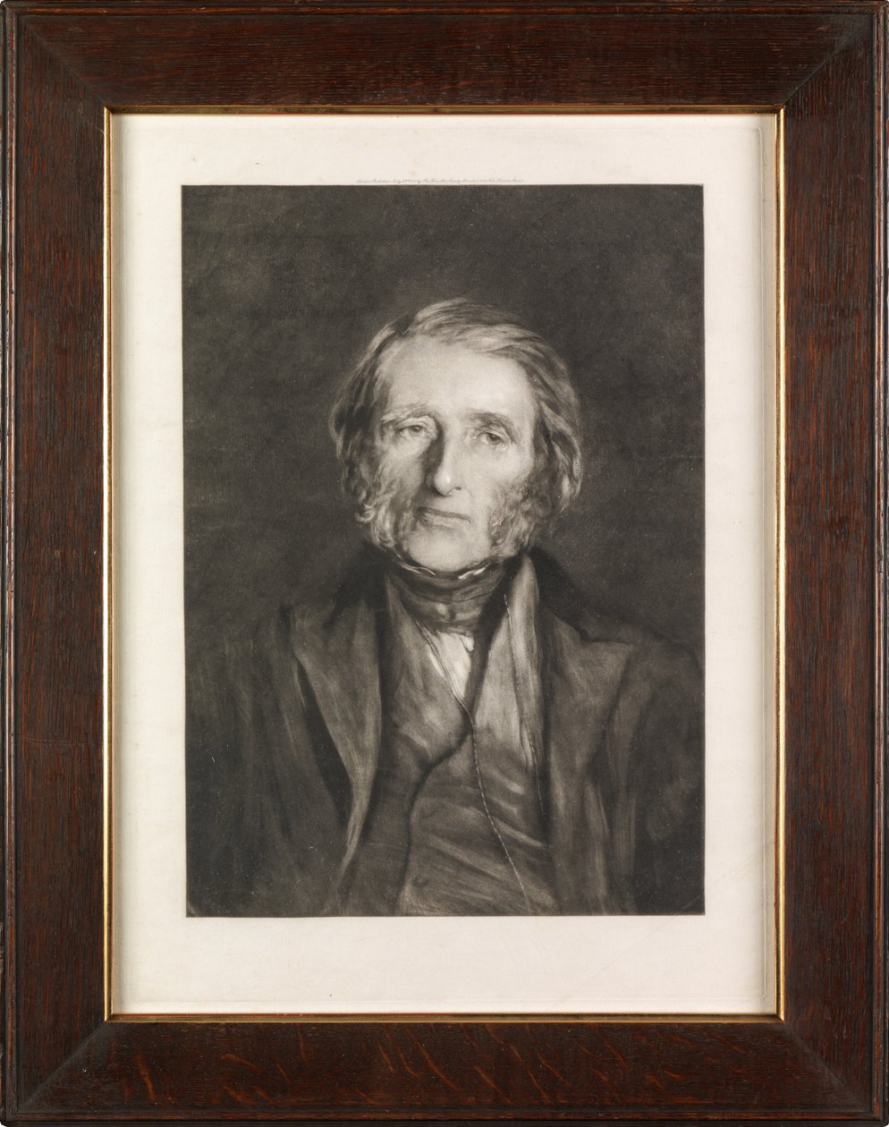 Portrett av Ruskin (mezzotint) av Hubert von Herkomer
